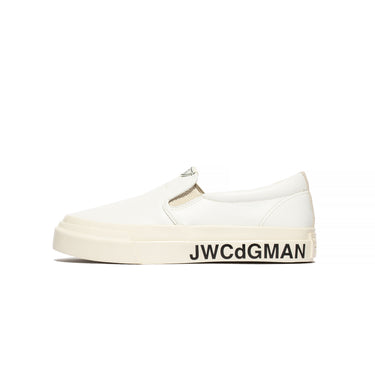 Junya Watanabe MAN X Stepney Workers Club Leather Slip On Shoes White