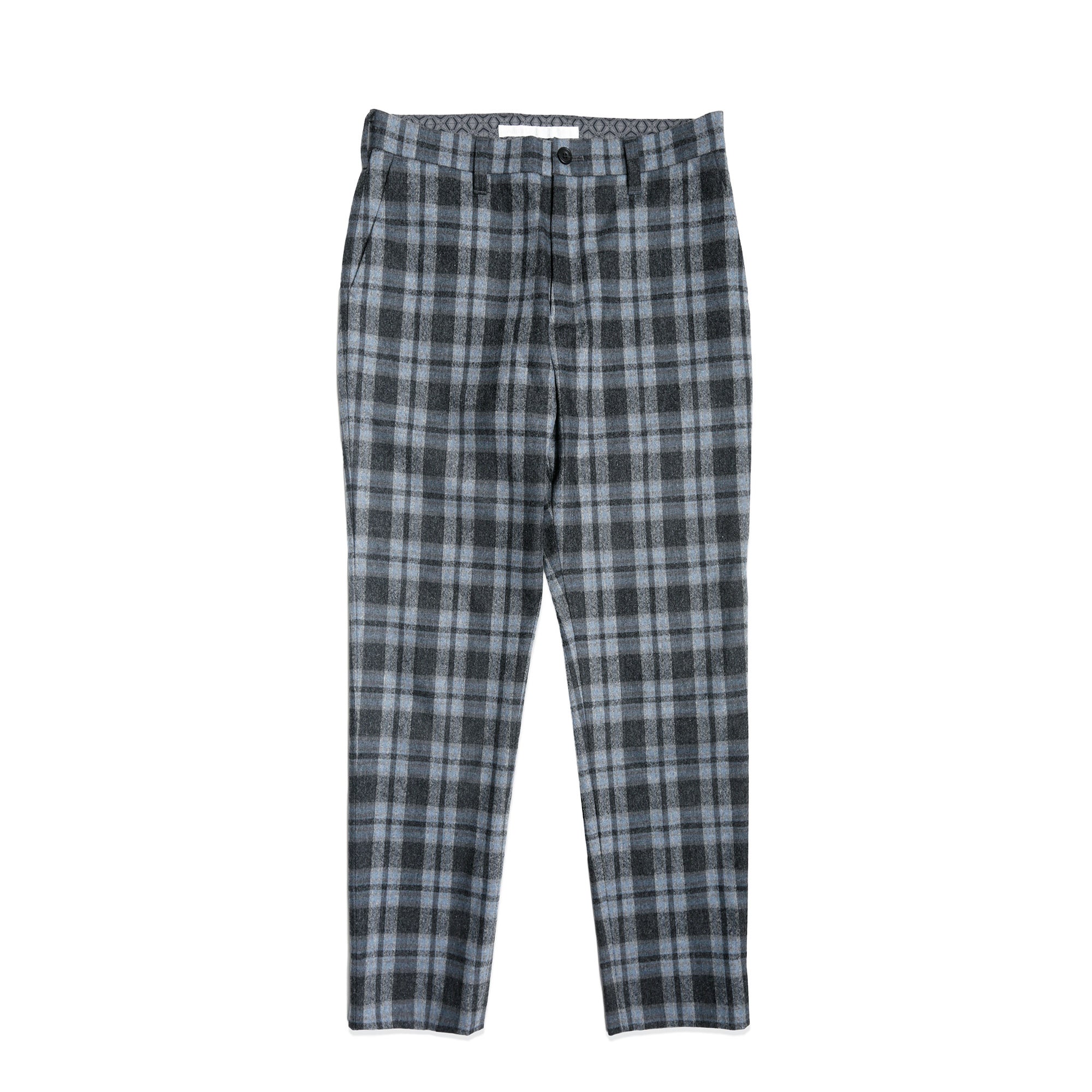 White Mountaineering Check Tapered Slacks