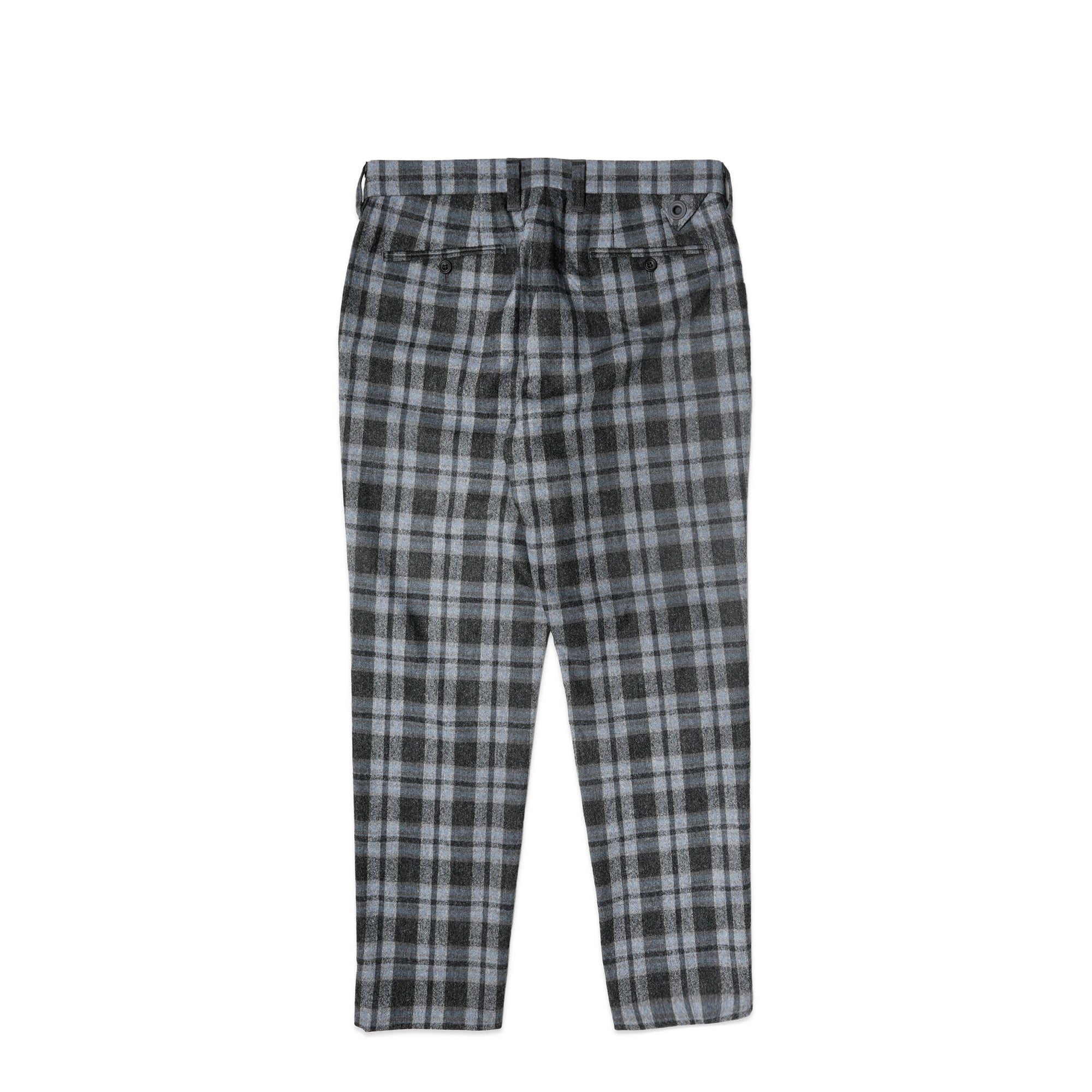 White Mountaineering Check Tapered Slacks