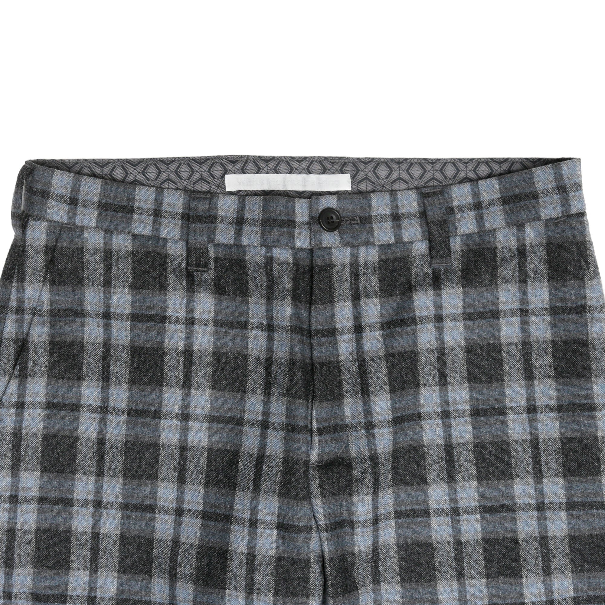 White Mountaineering Check Tapered Slacks