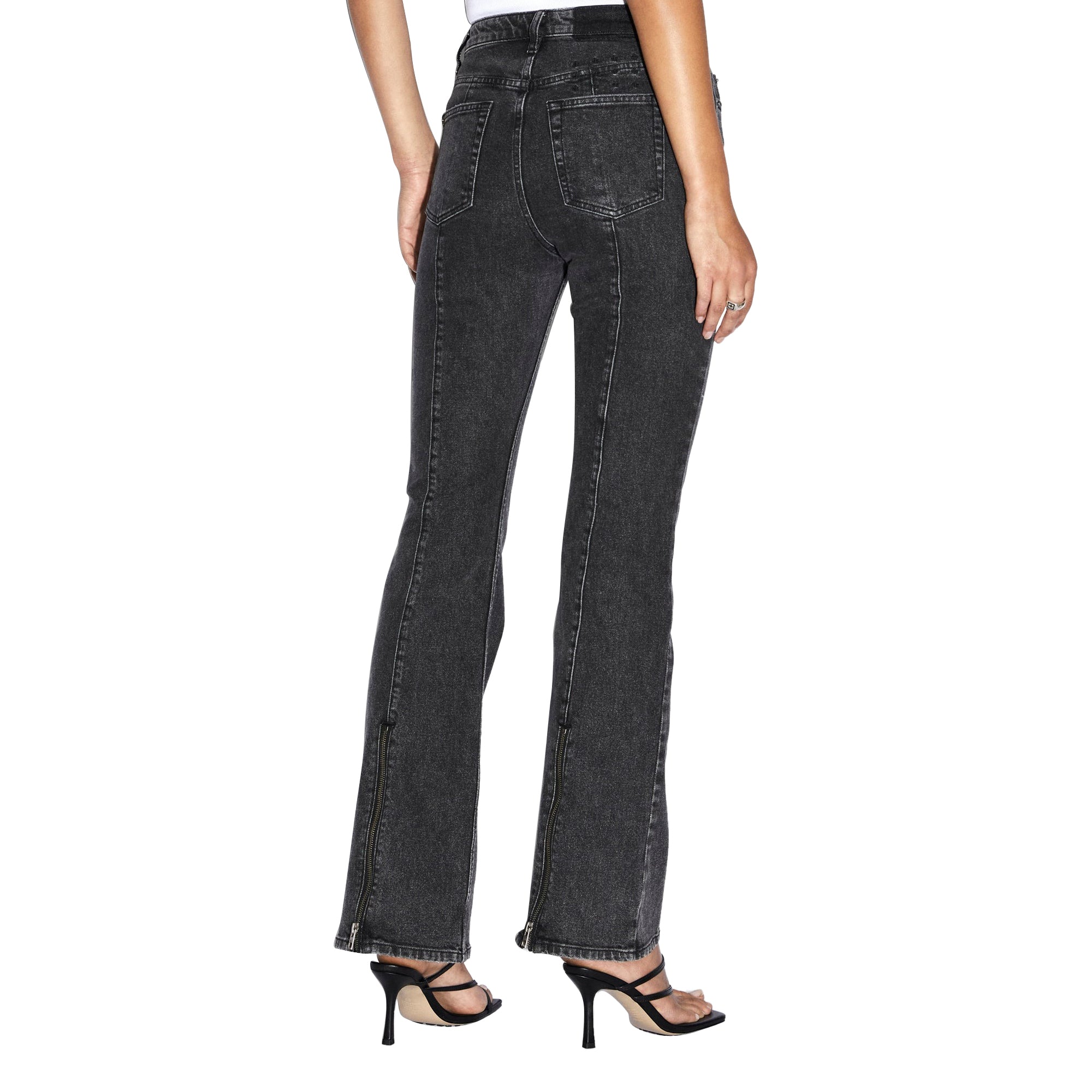 Ksubi Womens Soho Onyx Zip Jeans