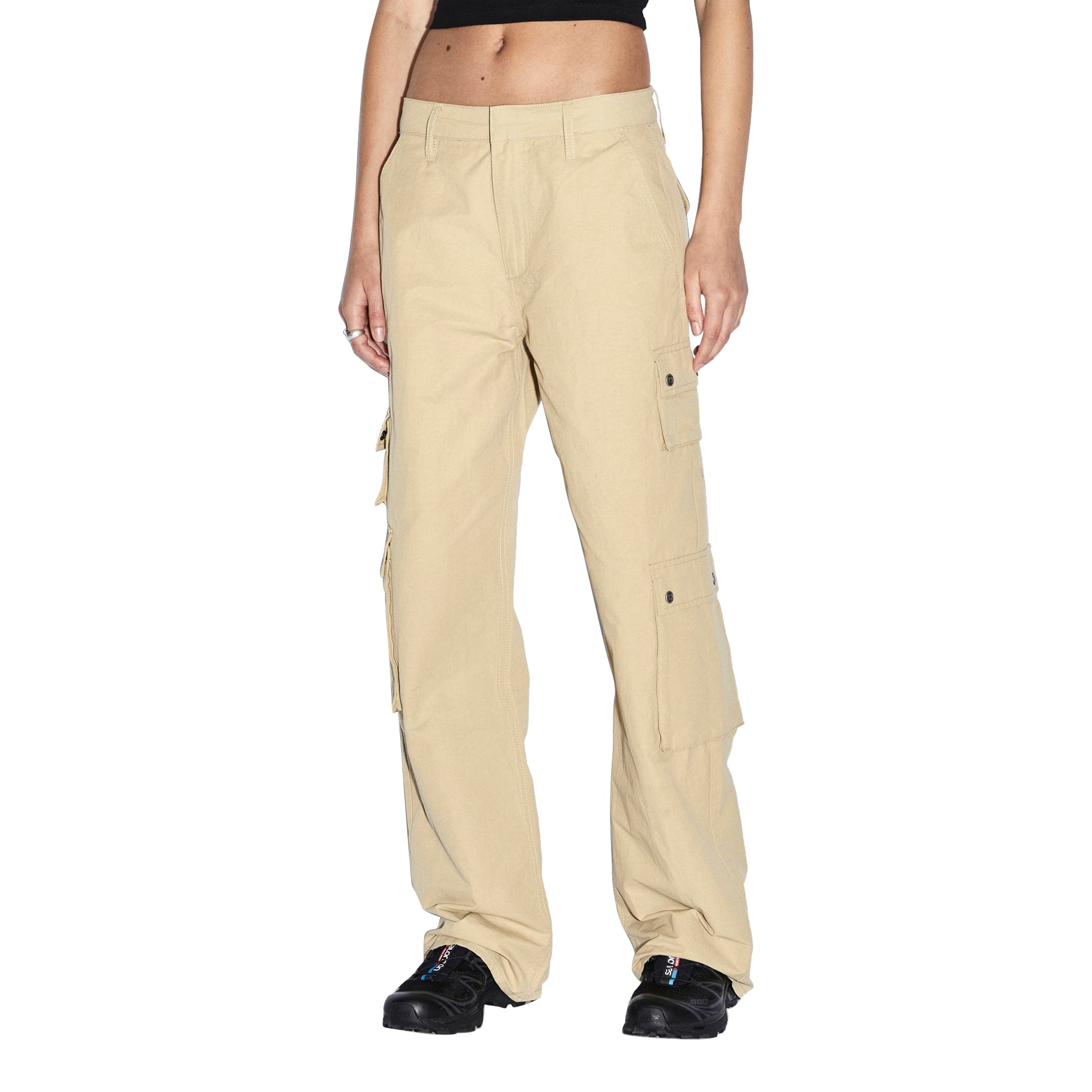 Ksubi Womens Drill Cargo Khaki