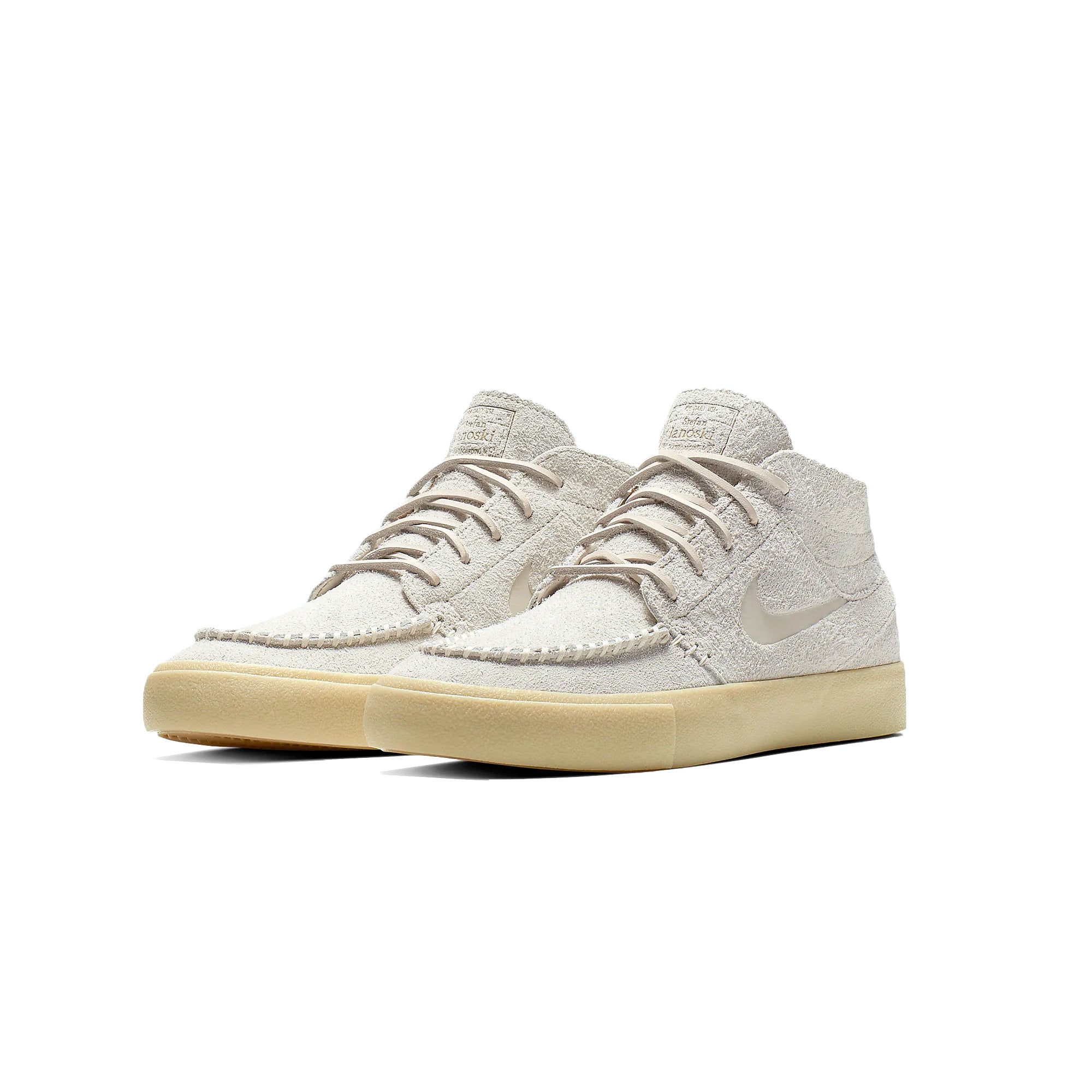Sb zoom janoski mid crafted light cream and gold beige shoes Clearance