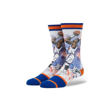 M558C16EWI, stance socks, stance, socks, ewing, blue, orange, nba, basketball