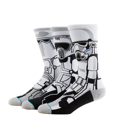 M545D15TRO-WHT, star wars, stance, socks, stance socks, white, trooper, storm trooper, black, mismatched